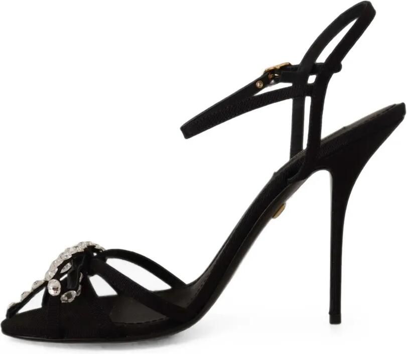 Dolce & Gabbana Sandalen verfraaid met kristal Zwart - Foto 5