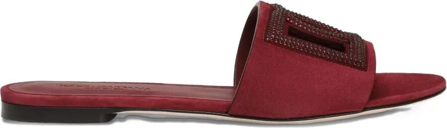 Dolce & Gabbana Sandalen verfraaid met kristallen Rood