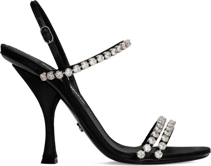 Dolce & Gabbana Sandalen verfraaid met kristallen Zwart