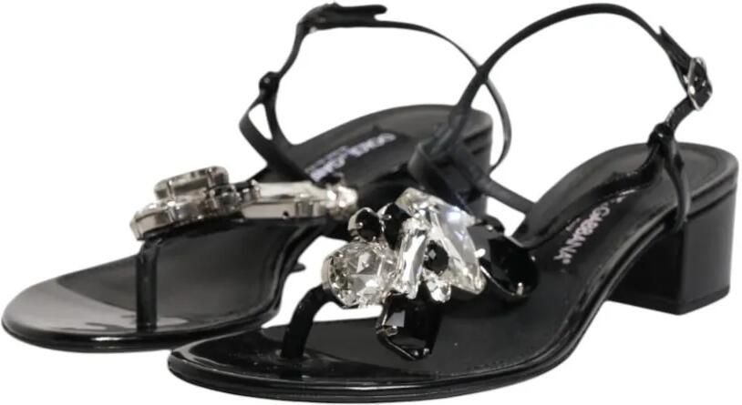 Dolce & Gabbana Sandalen verfraaid met kristallen Zwart - Foto 4