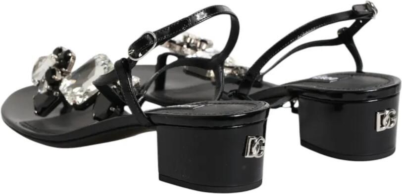 Dolce & Gabbana Sandalen verfraaid met kristallen Zwart - Foto 5