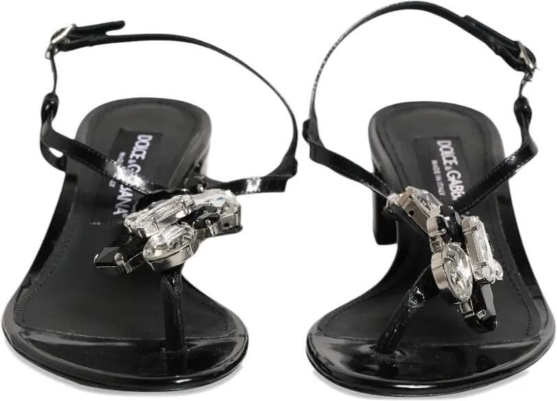 Dolce & Gabbana Sandalen verfraaid met kristallen Zwart - Foto 3