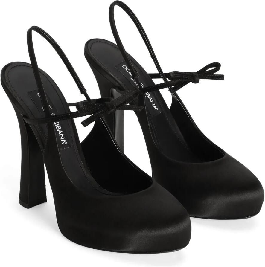 Dolce & Gabbana Satijnen pumps Zwart