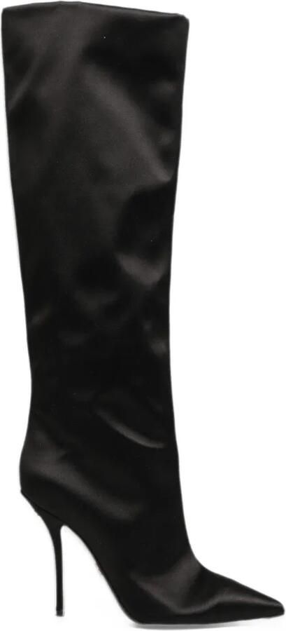 Dolce & Gabbana satin knee-high boots Zwart