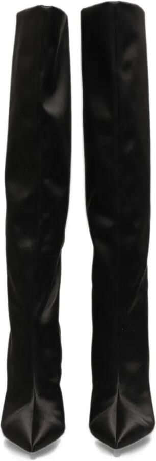 Dolce & Gabbana satin knee-high boots Zwart - Foto 5