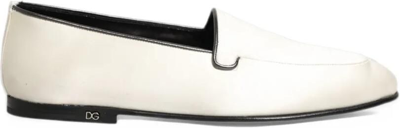 Dolce & Gabbana satin loafers Beige