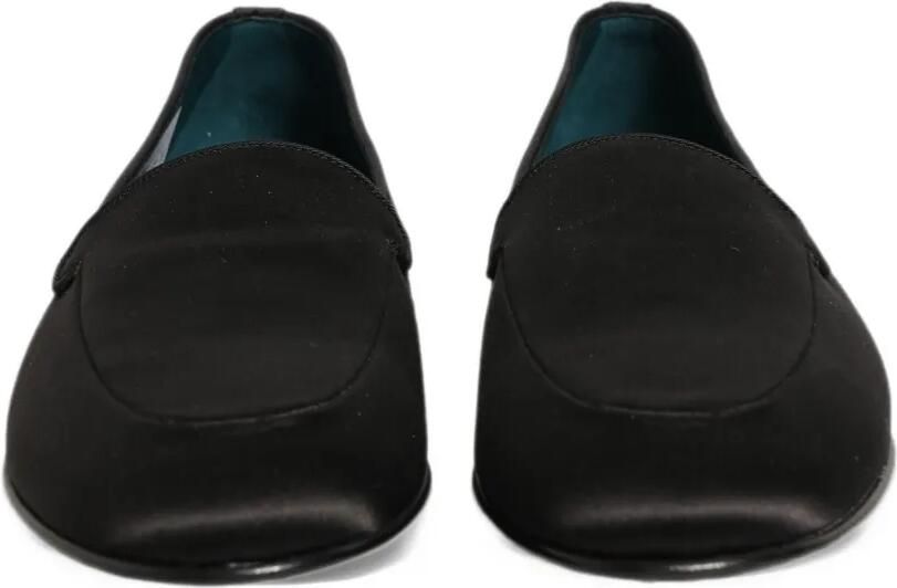 Dolce & Gabbana satin logo-plaque loafers Zwart - Foto 3