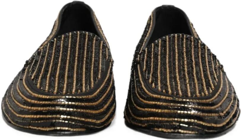 Dolce & Gabbana sequin-embellished loafers Zwart - Foto 3