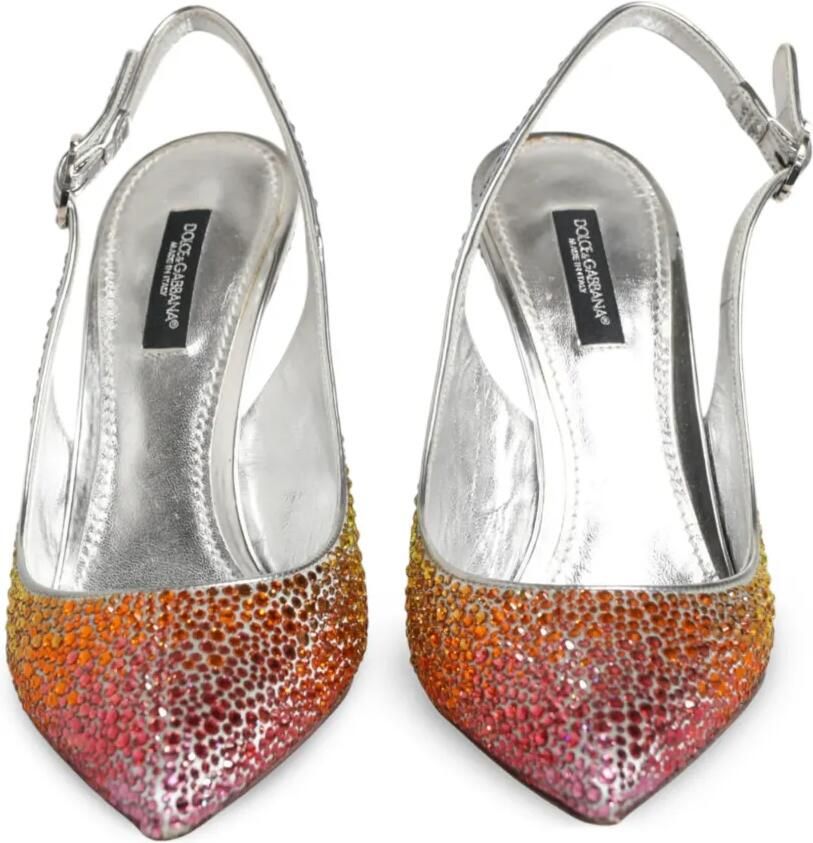 Dolce & Gabbana Slingback sandalen verfraaid met pailletten Oranje - Foto 2
