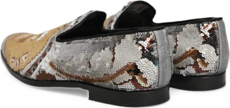 Dolce & Gabbana sequin-embellished slip-on loafers Wit - Foto 2