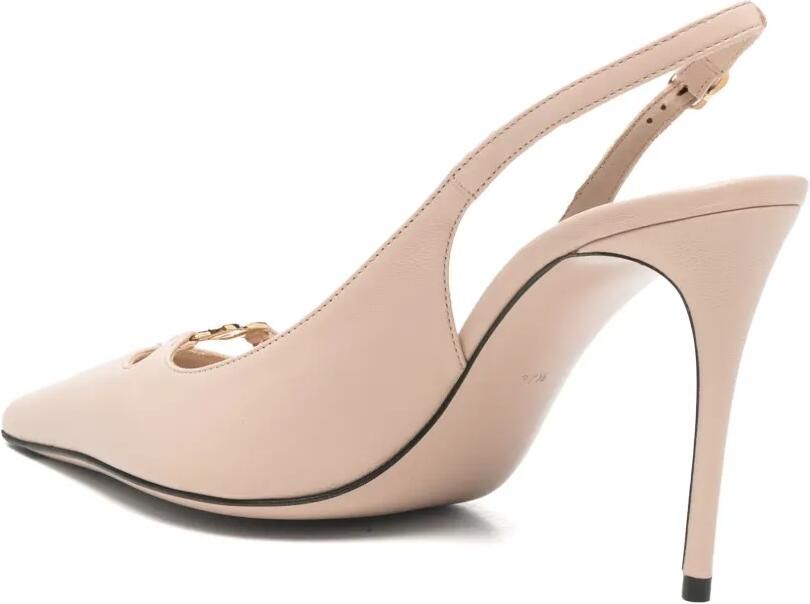Dolce & Gabbana Slingback pumps met DG-logo Beige - Foto 2