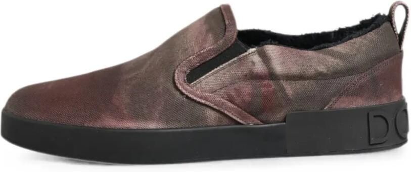Dolce & Gabbana Slip-on sneakers met abstracte print Rood - Foto 5