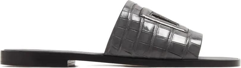 Dolce & Gabbana Slippers met logo Grijs