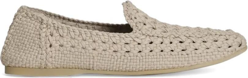 Dolce & Gabbana Slippers van geweven stof Beige