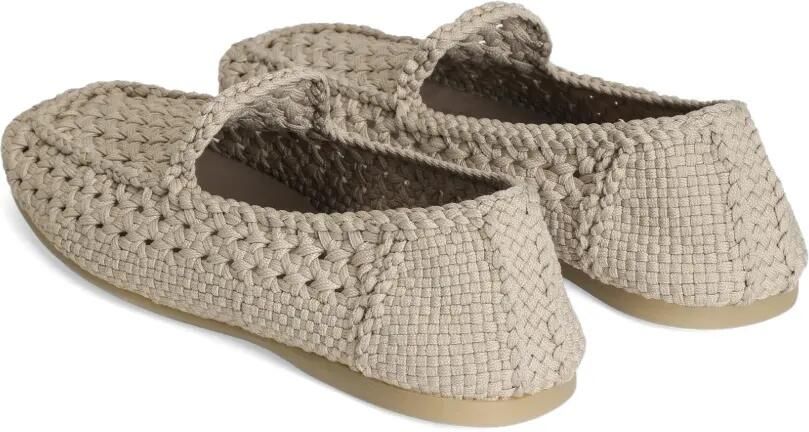 Dolce & Gabbana Slippers van geweven stof Beige - Foto 4