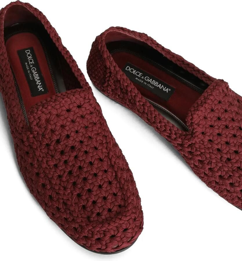 Dolce & Gabbana Slippers van geweven stof Rood - Foto 2