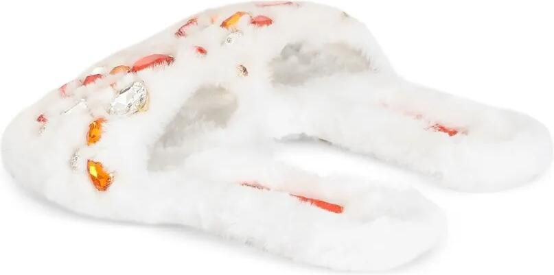 Dolce & Gabbana Slippers van imitatiebont Wit - Foto 3