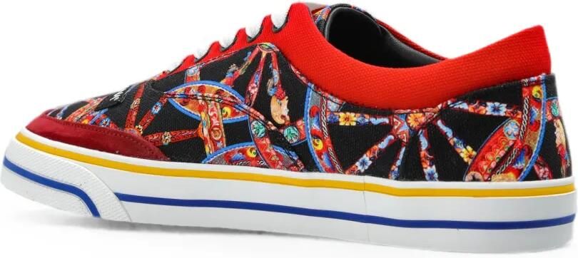 Dolce & Gabbana Sneakers met Carretto-print Zwart - Foto 4