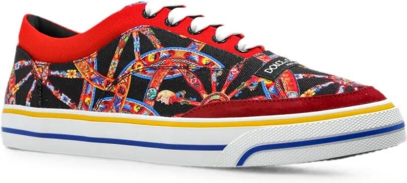 Dolce & Gabbana Sneakers met Carretto-print Zwart - Foto 3