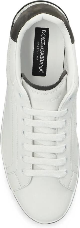 Dolce & Gabbana Sneakers met contrasterende hak en logo-reliëf Wit - Foto 5