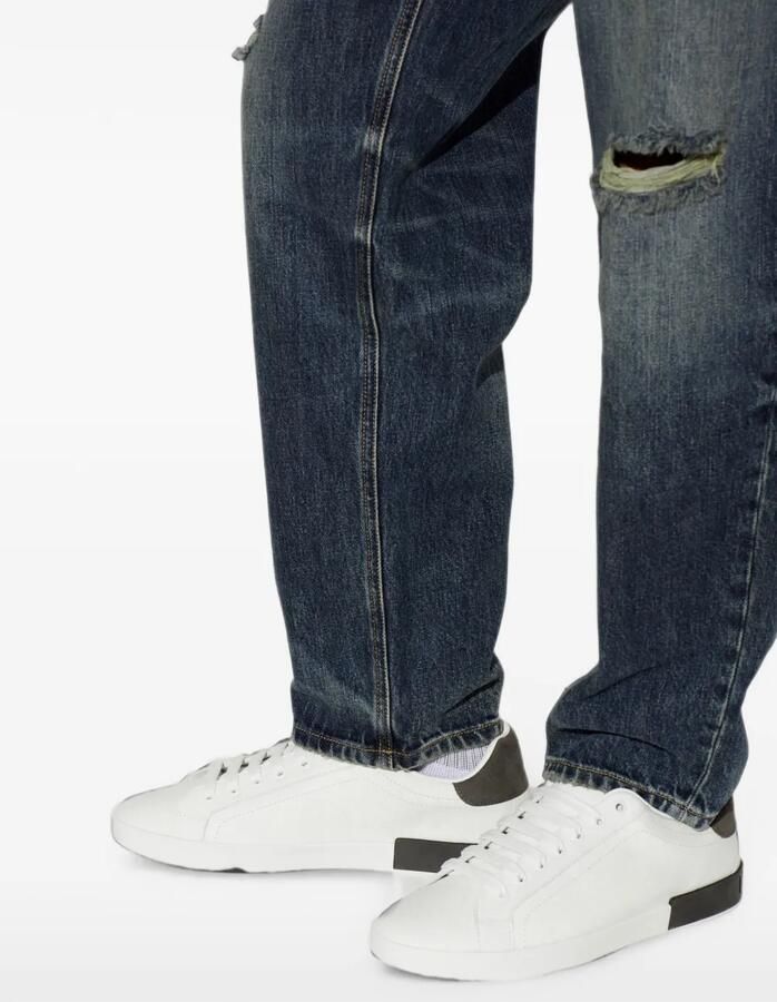 Dolce & Gabbana Sneakers met contrasterende hak en logo-reliëf Wit - Foto 2