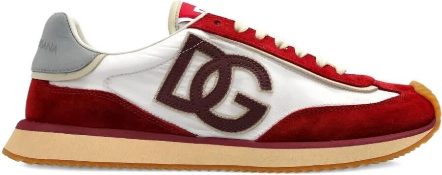 Dolce & Gabbana Sneakers met DG-logo-patch Rood
