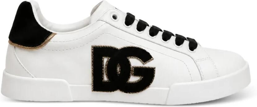 Dolce & Gabbana Sneakers met DG-logo-patch Wit