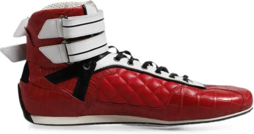 Dolce & Gabbana Sneakers met klittenband Rood