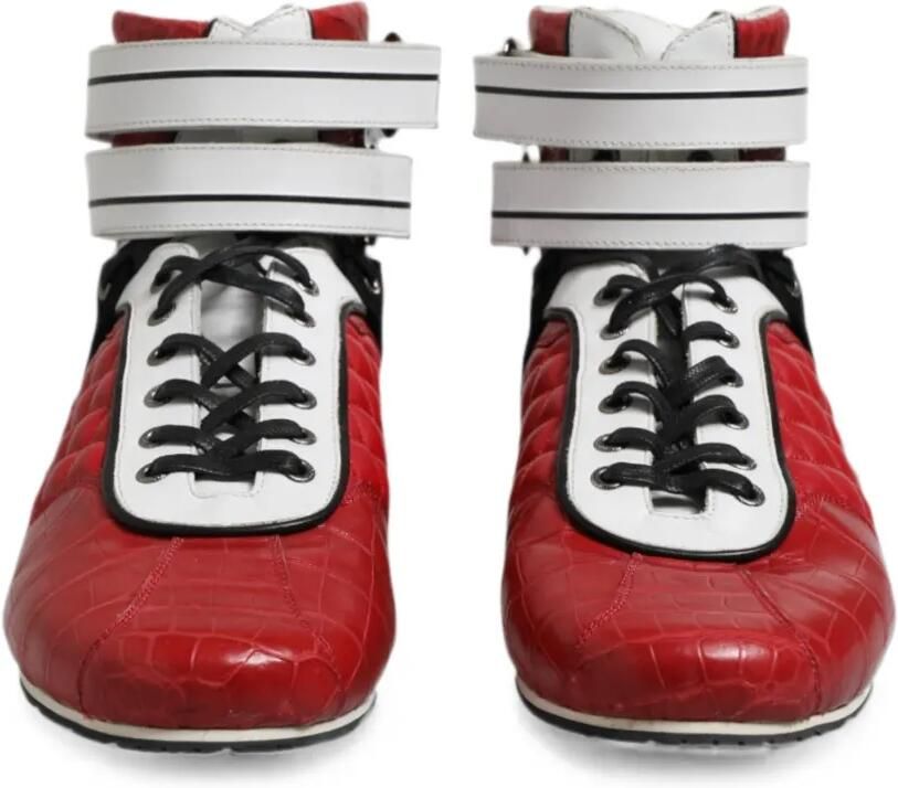 Dolce & Gabbana Sneakers met klittenband Rood - Foto 2