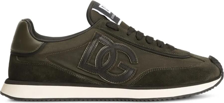 Dolce & Gabbana Sneakers met logo-applicatie Groen