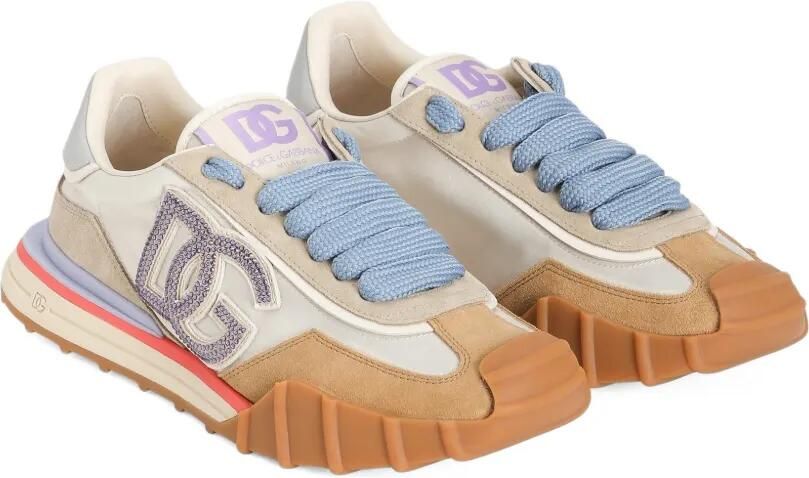 Dolce & Gabbana Sneakers met logo Beige - Foto 3
