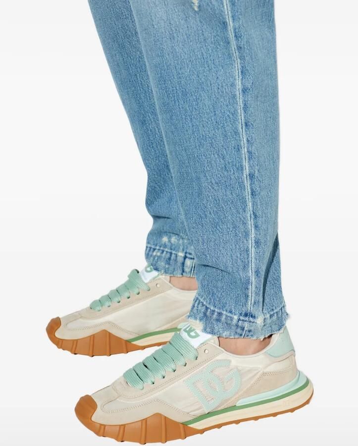 Dolce & Gabbana Sneakers met logo Beige - Foto 2