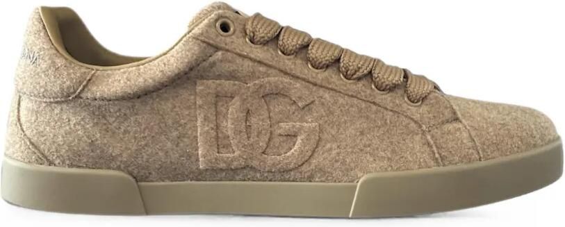 Dolce & Gabbana Sneakers met logo-reliëf Beige