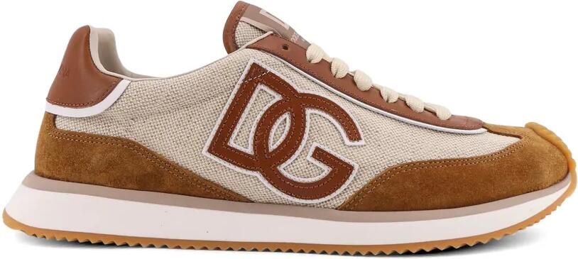 Dolce & Gabbana Sneakers met logodetails Beige