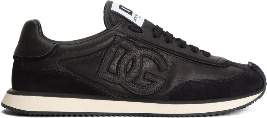 Dolce & Gabbana DG Cushion kalfsleren sneakers Zwart