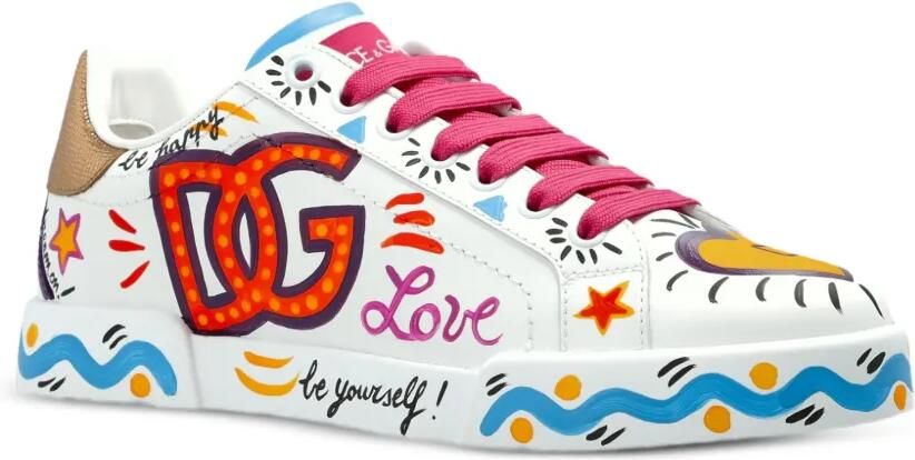 Dolce & Gabbana Sneakers met logoprint Wit - Foto 4