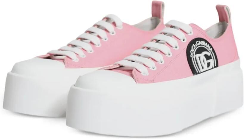 Dolce & Gabbana Sneakers met plateauzool Roze - Foto 4