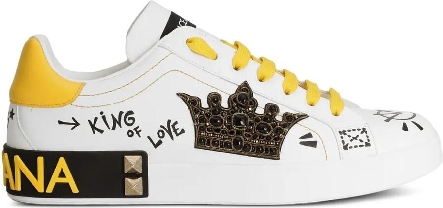 Dolce & Gabbana Sneakers met studs Wit