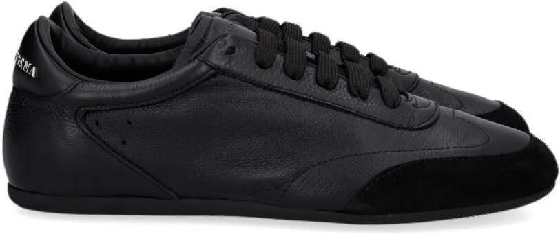 Dolce & Gabbana Sneakers met suède vlak Zwart