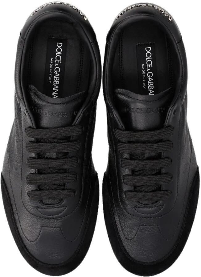 Dolce & Gabbana Sneakers met suède vlak Zwart - Foto 3