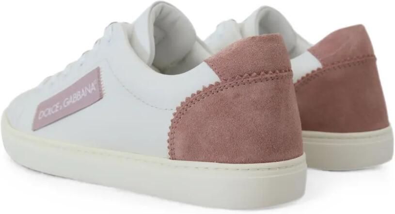 Dolce & Gabbana Sneakers met suède vlakken en logo-patch Wit - Foto 3