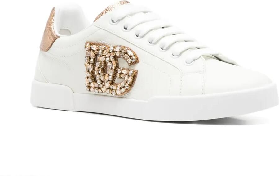 Dolce & Gabbana Sneakers verfraaid met kristallen en logo Wit - Foto 2