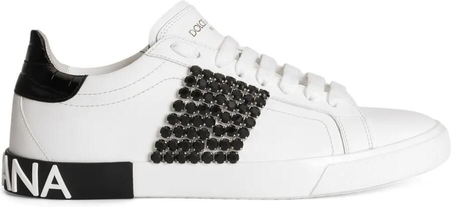 Dolce & Gabbana Sneakers verfraaid met stras Wit