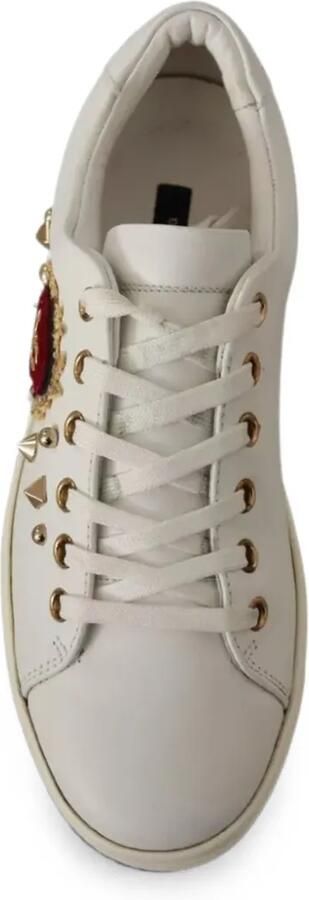 Dolce & Gabbana Sneakers verfraaid met studs en hart-patch Wit - Foto 5