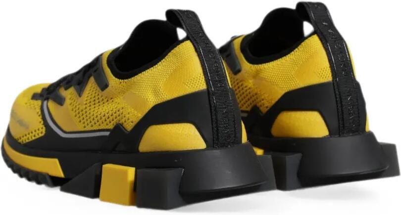 Dolce & Gabbana Sorrento gebreide sneakers Geel - Foto 4