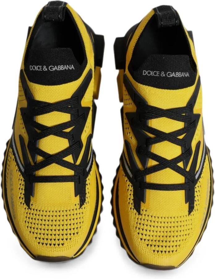 Dolce & Gabbana Sorrento gebreide sneakers Geel - Foto 2