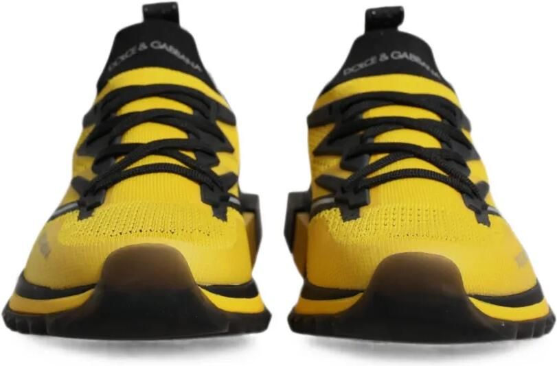 Dolce & Gabbana Sorrento gebreide sneakers Geel - Foto 3