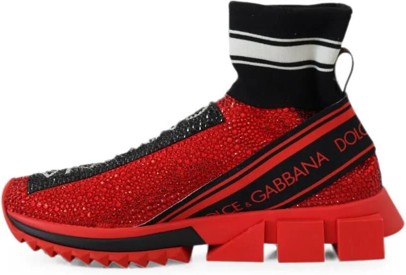 Dolce & Gabbana Sorrento sneakers met kristallen Rood - Foto 5