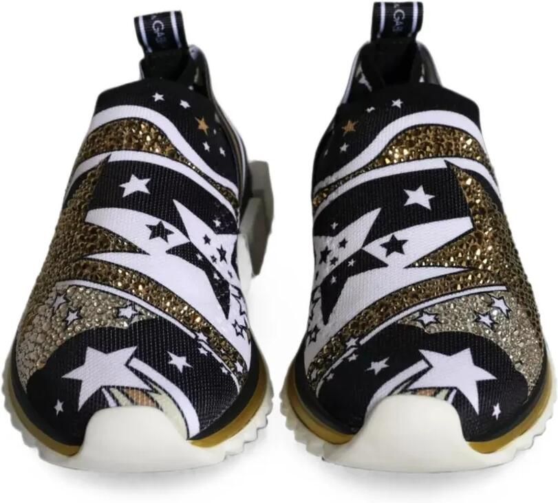 Dolce & Gabbana Sorrento sneakers met kristallen Zwart - Foto 2