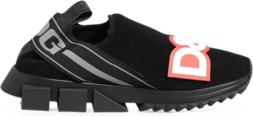 Dolce & Gabbana Sorrento sneakers met logoband Zwart